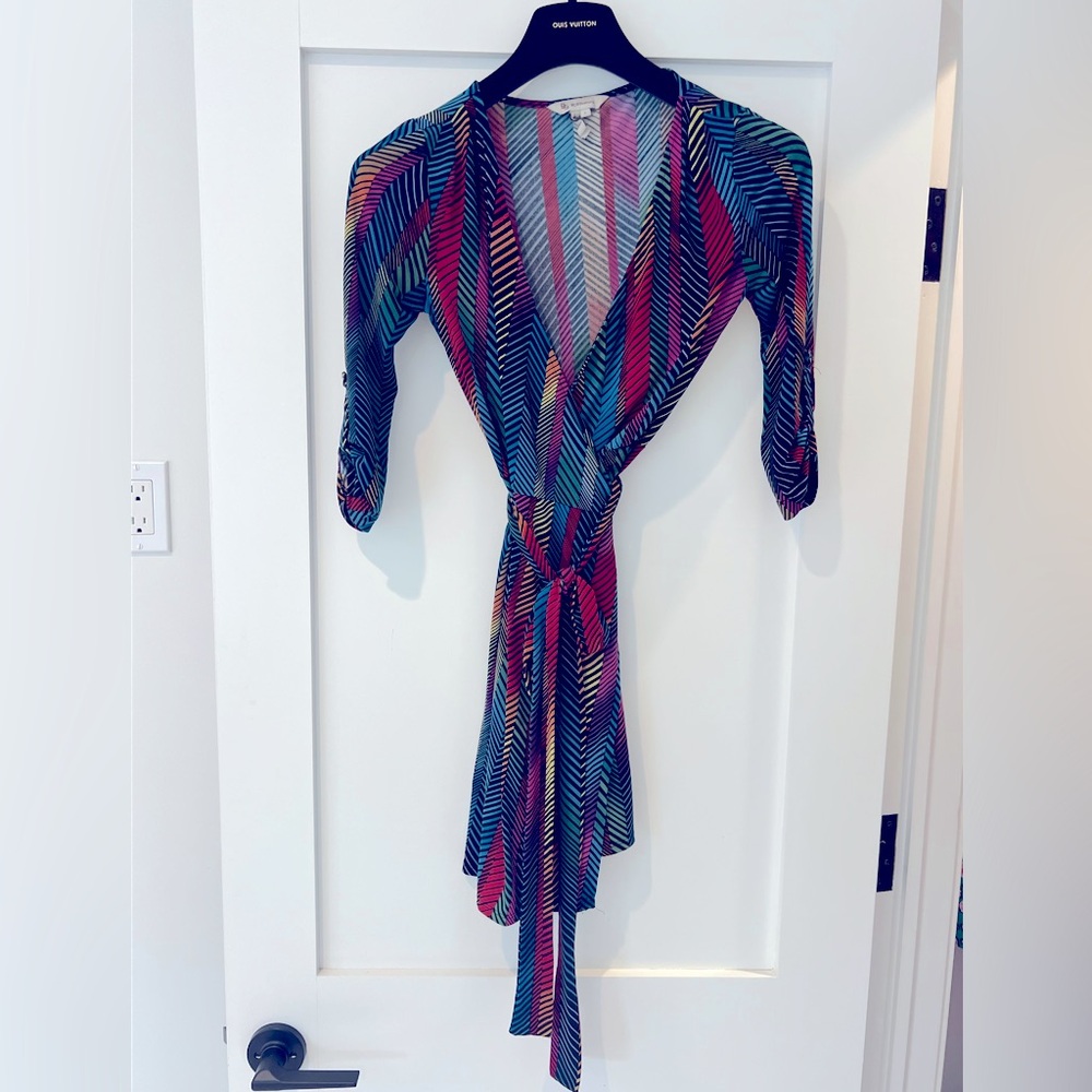 Rainbow wrap dress BcBg